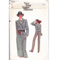 7277 EZ VOG 2 BRSTD JACKET,PANTS,SKIRT PATTERN 10